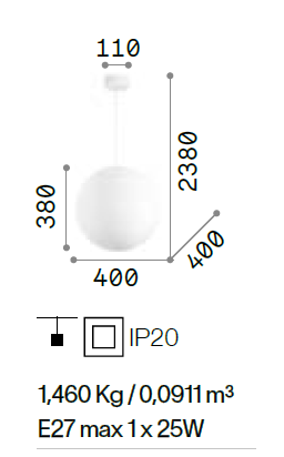 Carta SP1 D40 Pendelleuchter Von Ideal Lux Beleuchtung