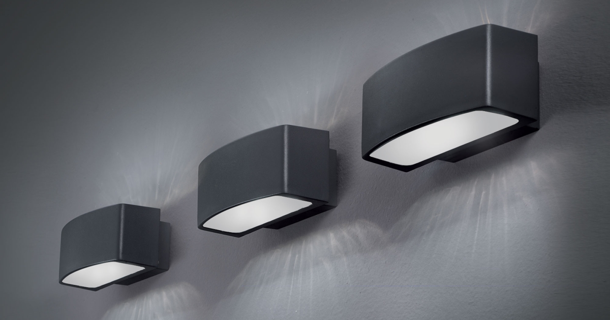 Andromeda Ap Anthracite Outdoor Wall Light By Ideal Lux Lighting