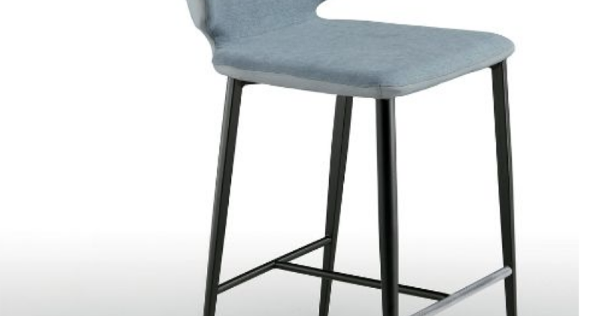 Tabouret Wrap M Ts En M Tal Recouvert De Tissu Ou De Cuir Par Midj