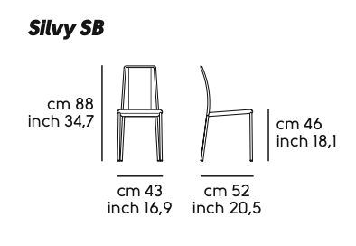 Silvy sedia alta cuoio SILVY SA R-CU S1490UC di Midj in Vendita Online