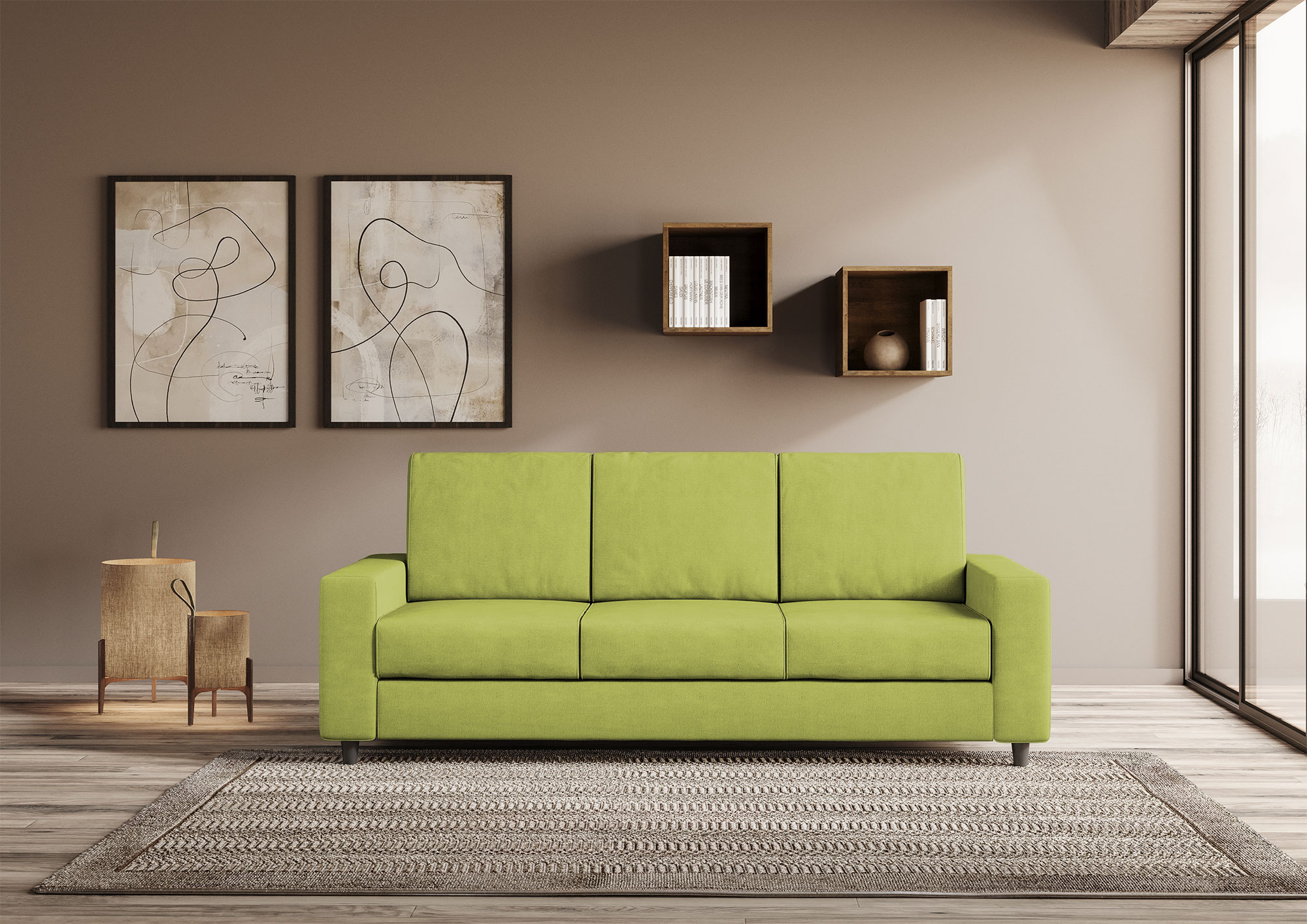 Sakar 3 seater sofa by Ityhome