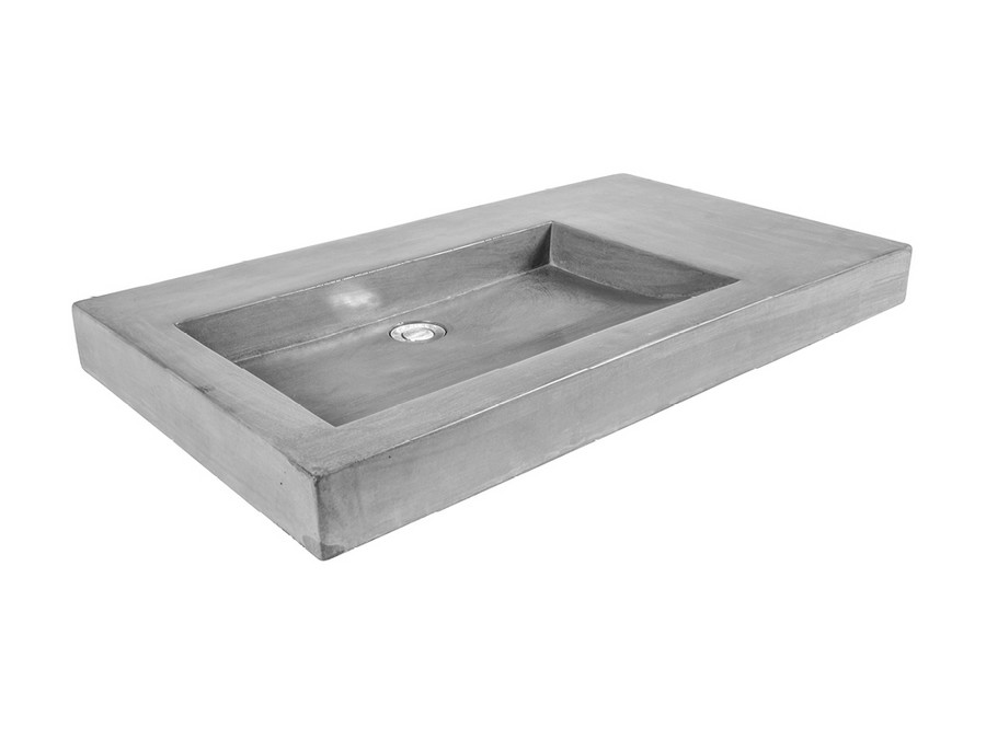 Cipi Beton Xxl Countertop Sink In Polished Concrete